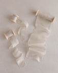 Gauze Silk Ribbon (Slightly Thicker)：Linen Glow