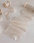 Gauze Silk Ribbon (Slightly Thicker)：Linen Glow