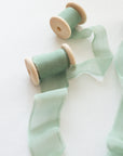 Gauze Silk Ribbon：Pea Pod Green