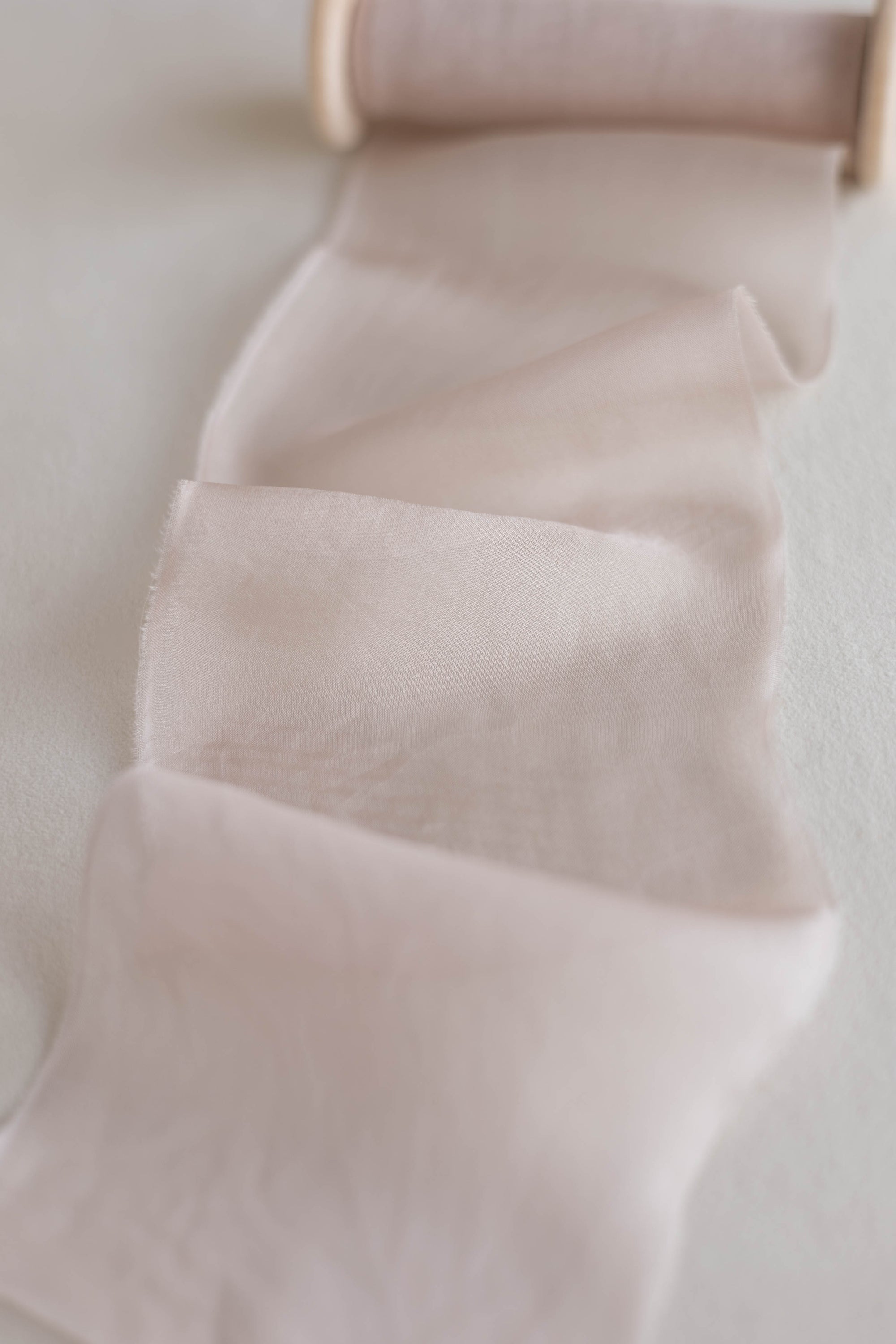 Gauze Silk Ribbon (Slightly Thicker)：Petal Glass