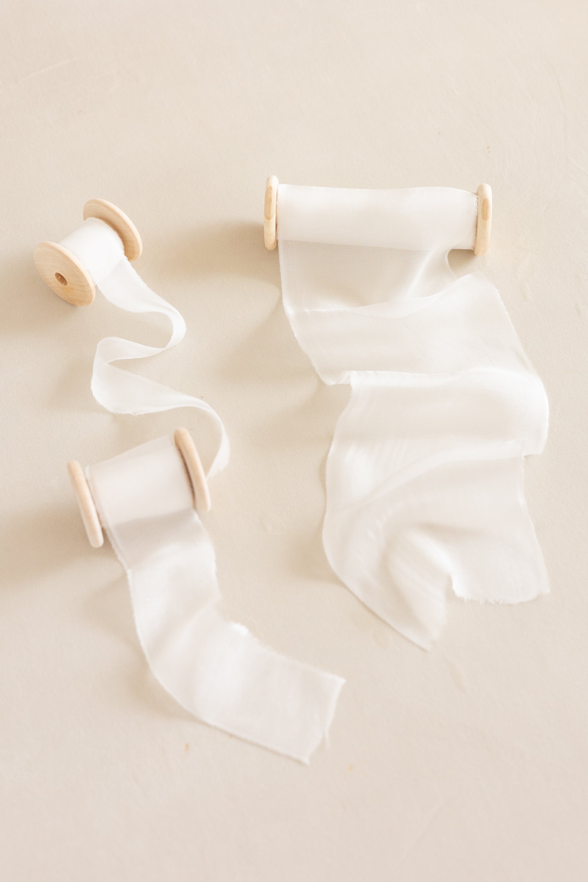 Gauze Silk Ribbon：Pure White