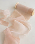 Marble Gauze Silk Ribbon：Rosy Cloud Haze