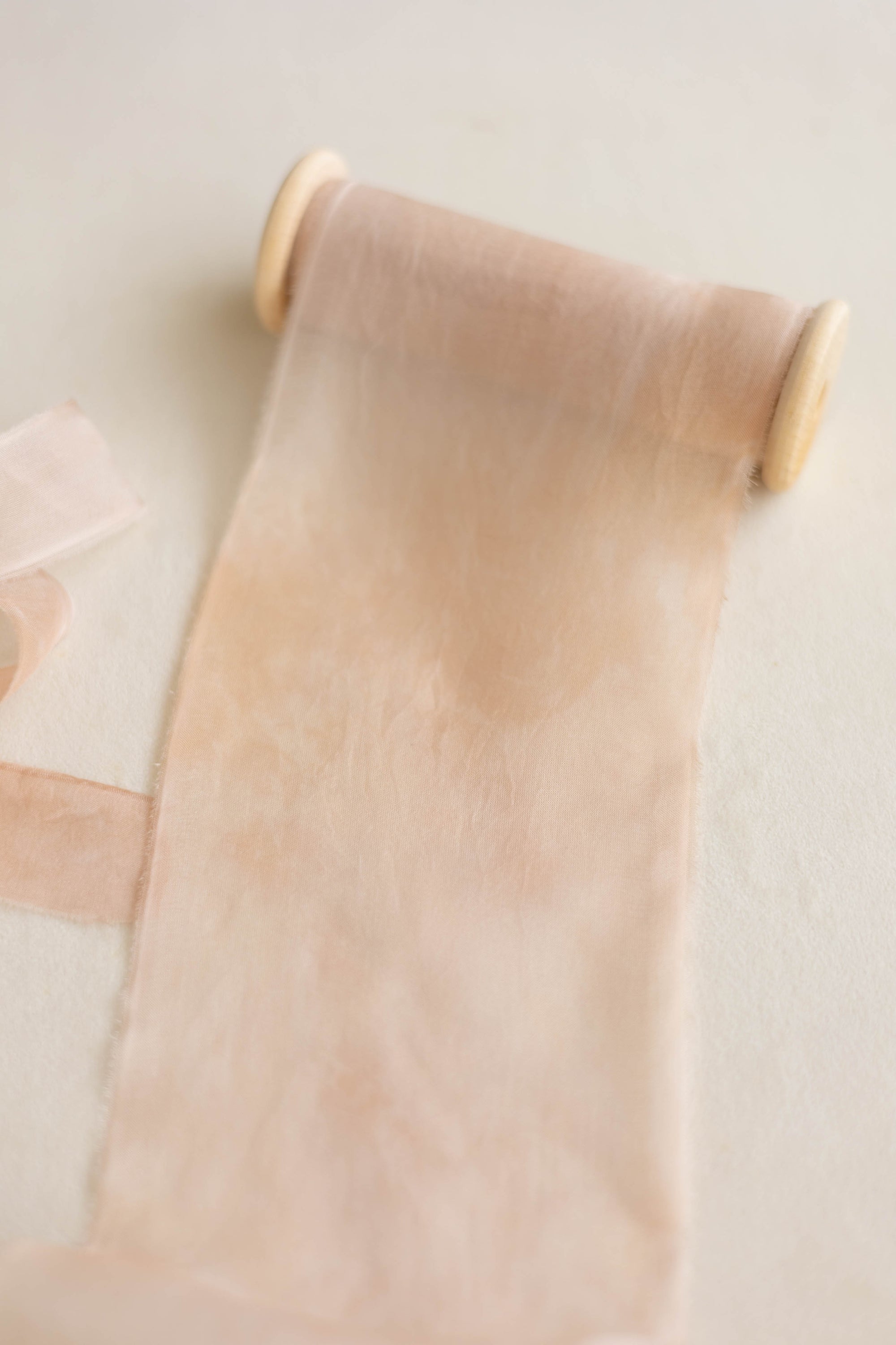Marble Gauze Silk Ribbon：Rosy Cloud Haze