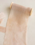 Marble Gauze Silk Ribbon：Rosy Cloud Haze
