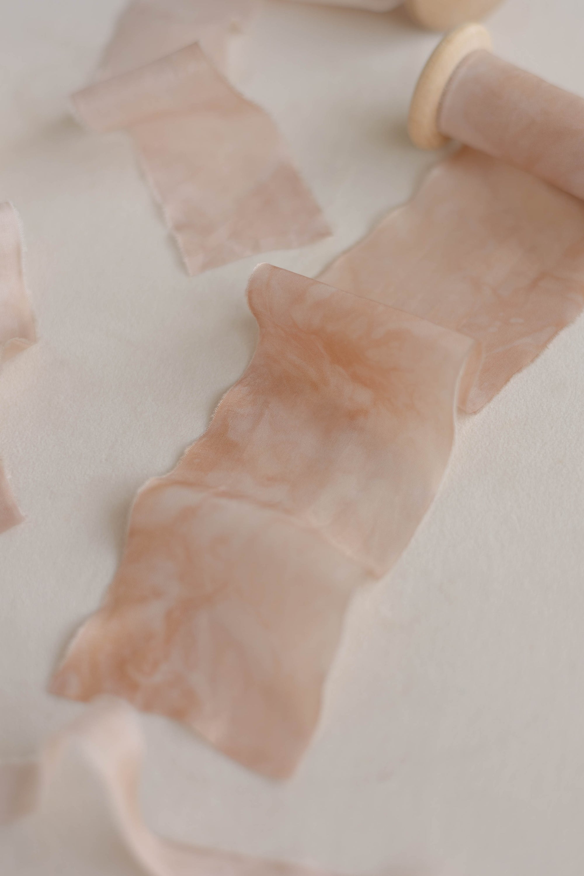 Marble Original Silk Ribbon：Rosy Cloud Haze
