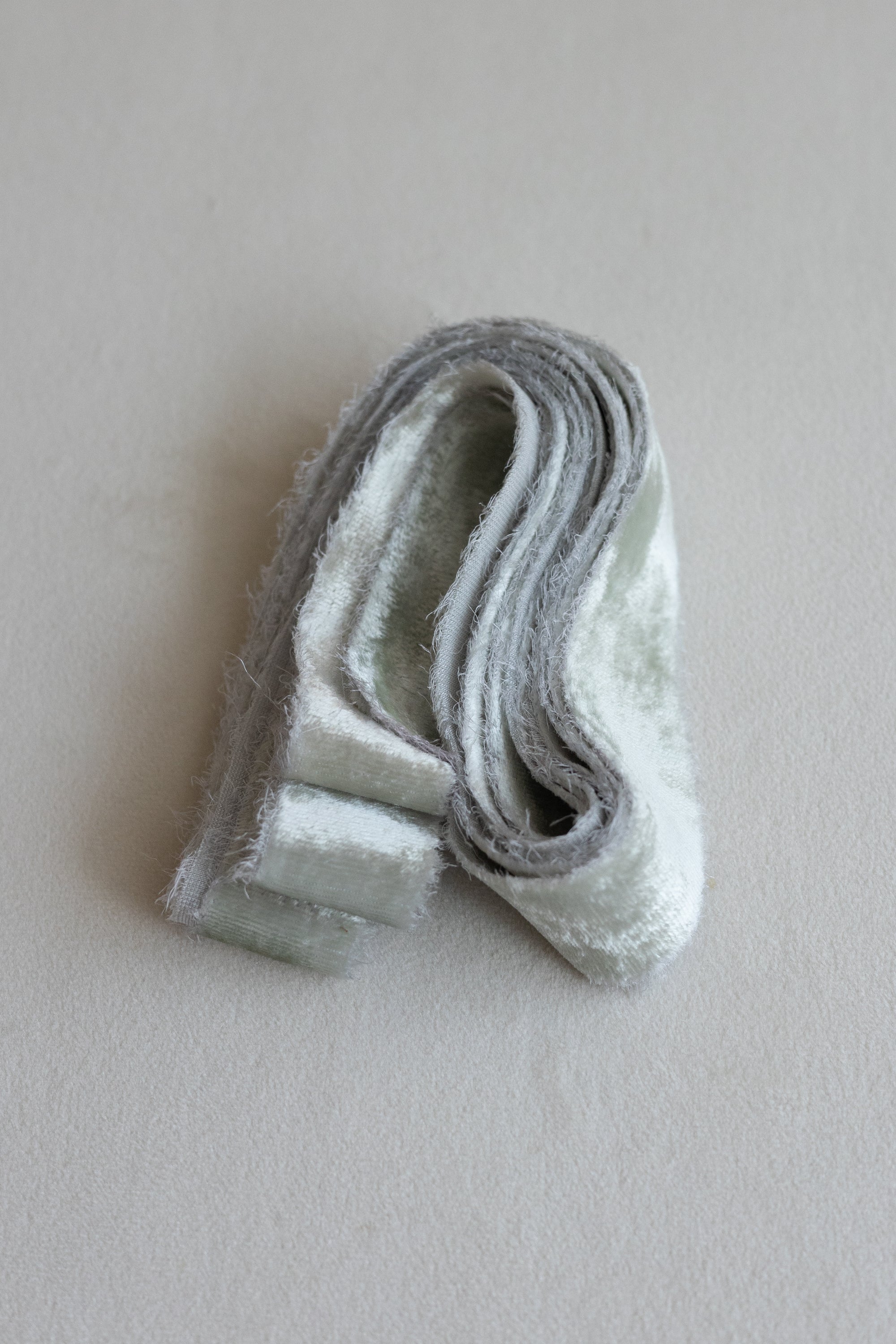 Velvet Silk Ribbon：Sage