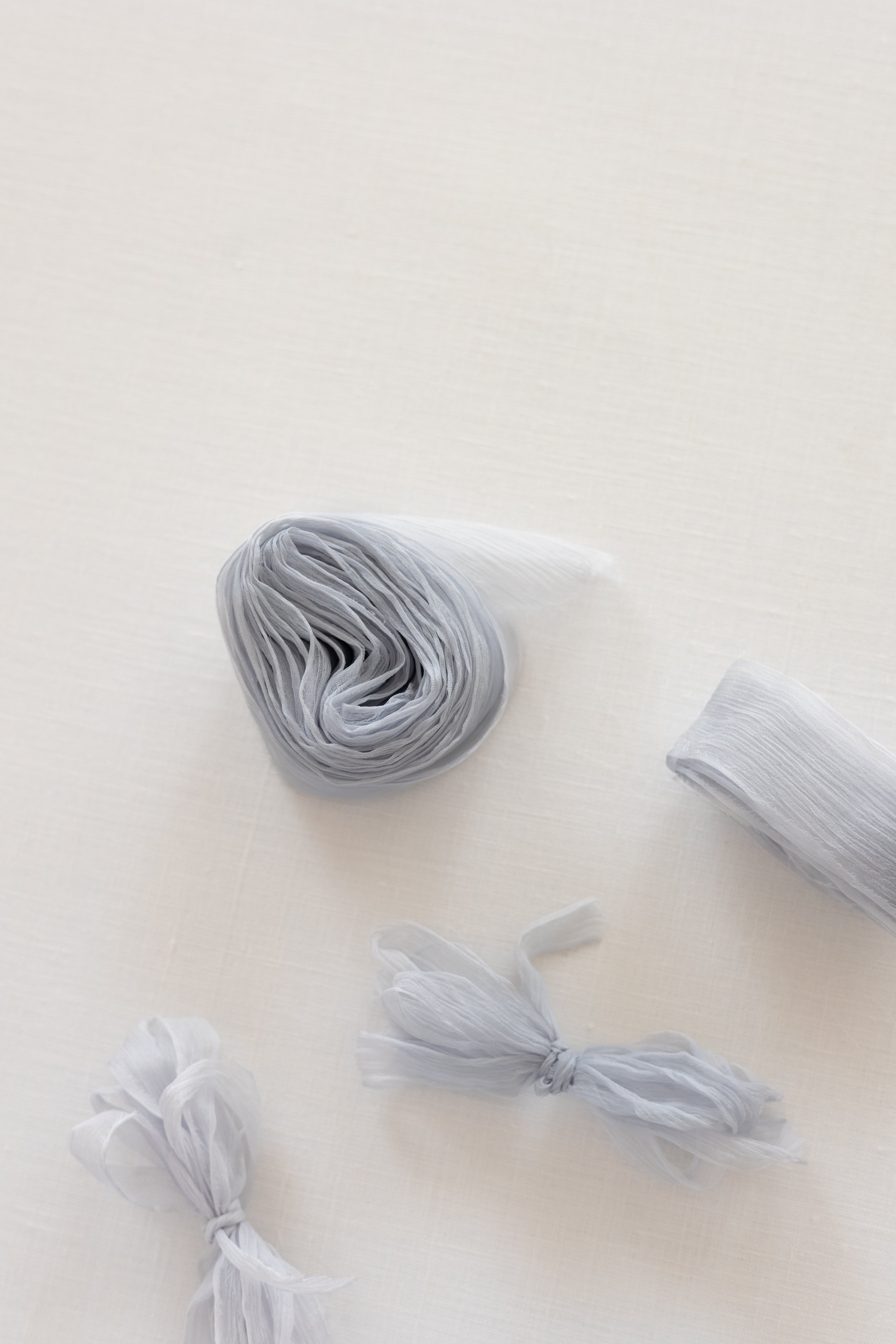 Sweet Blue：Crinkle Silk Ribbon シルクリボン – Lademya Silks