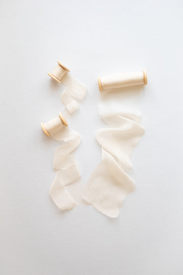 Gauze Silk Ribbon：Vanilla