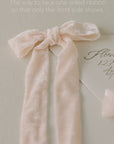 Velvet Silk Ribbon：Ballet Pink