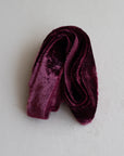 Velvet Silk Ribbon：Wine Red