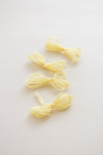 Crinkle Silk Ribbon：Canary Yellow