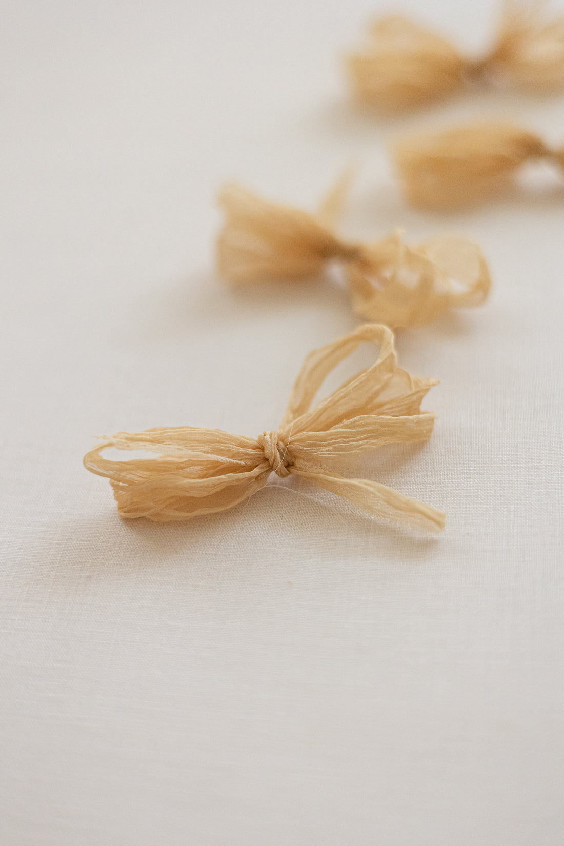 Crinkle Silk Ribbon：Mustard Seed