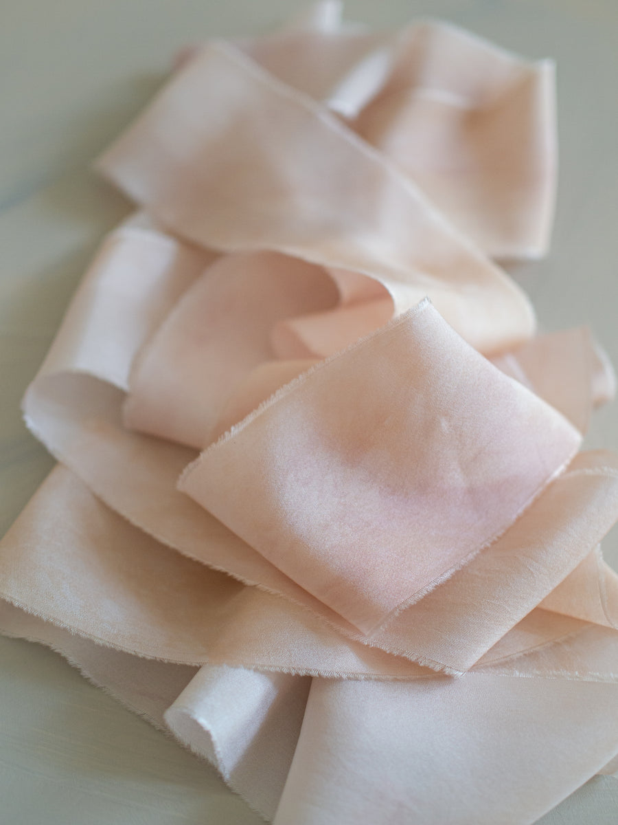 Marble Original Silk Ribbon：Peach Fuzz