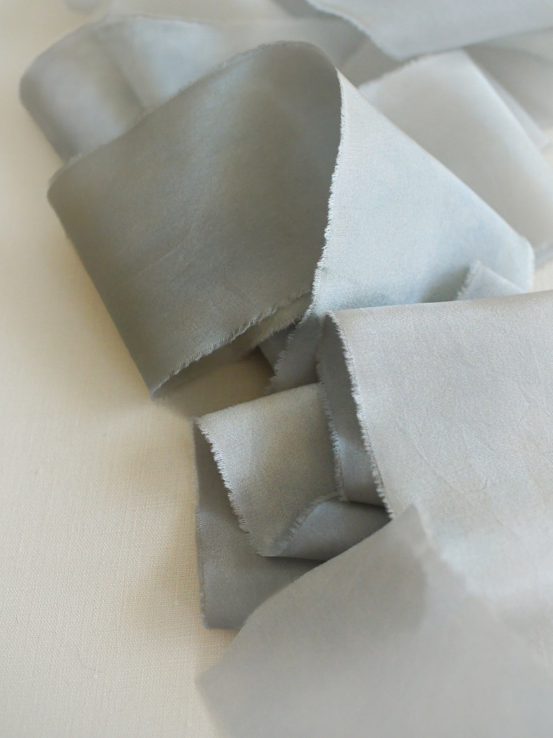 Marble Original Silk Ribbon：Sage Blue
