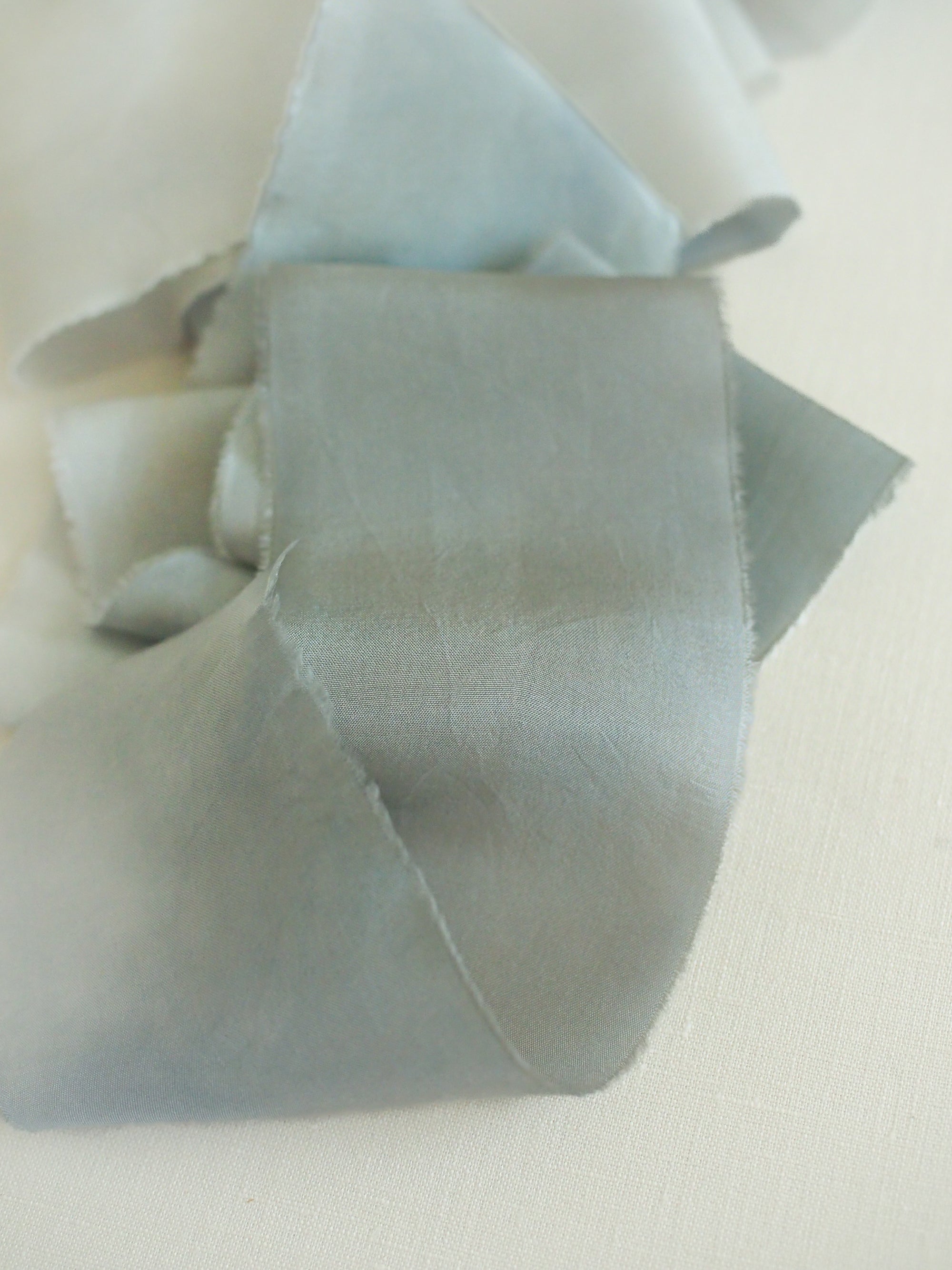 Marble Original Silk Ribbon：Sage Blue